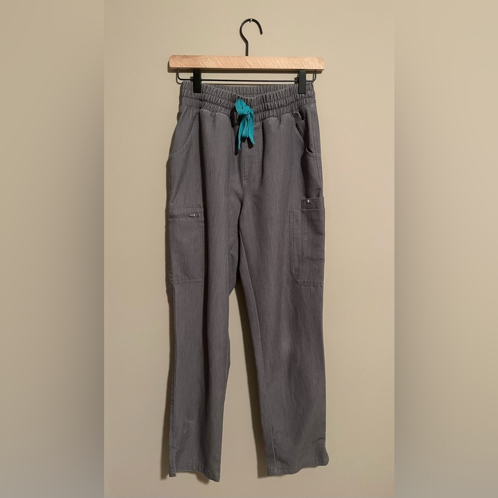Figs Women's Graphite Yola High Waisted Skinny Scrub Pants - XS - Petite